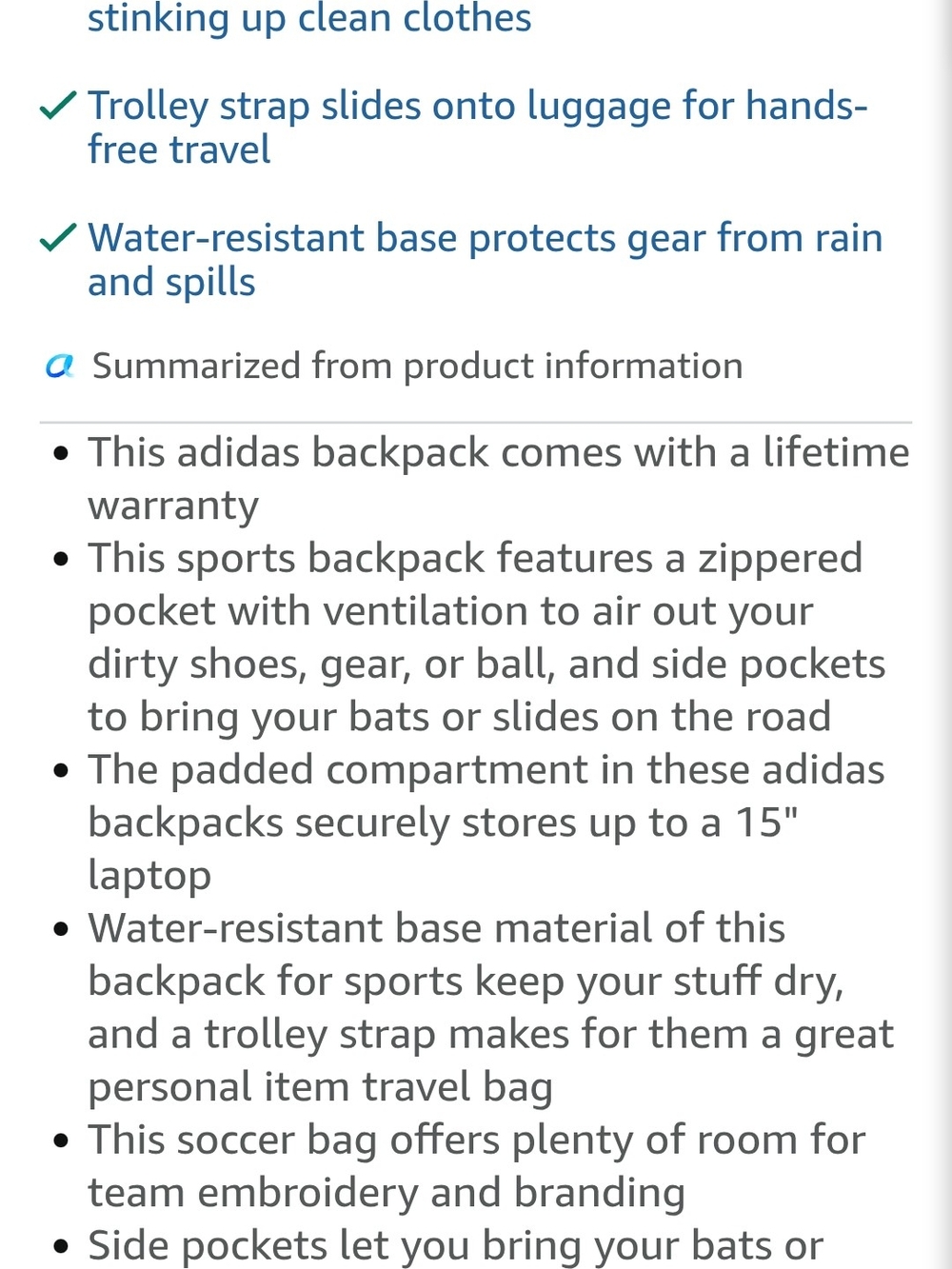 Adidas 5-Star Team Sports Backpack Dark Green - Picture 9 of 10